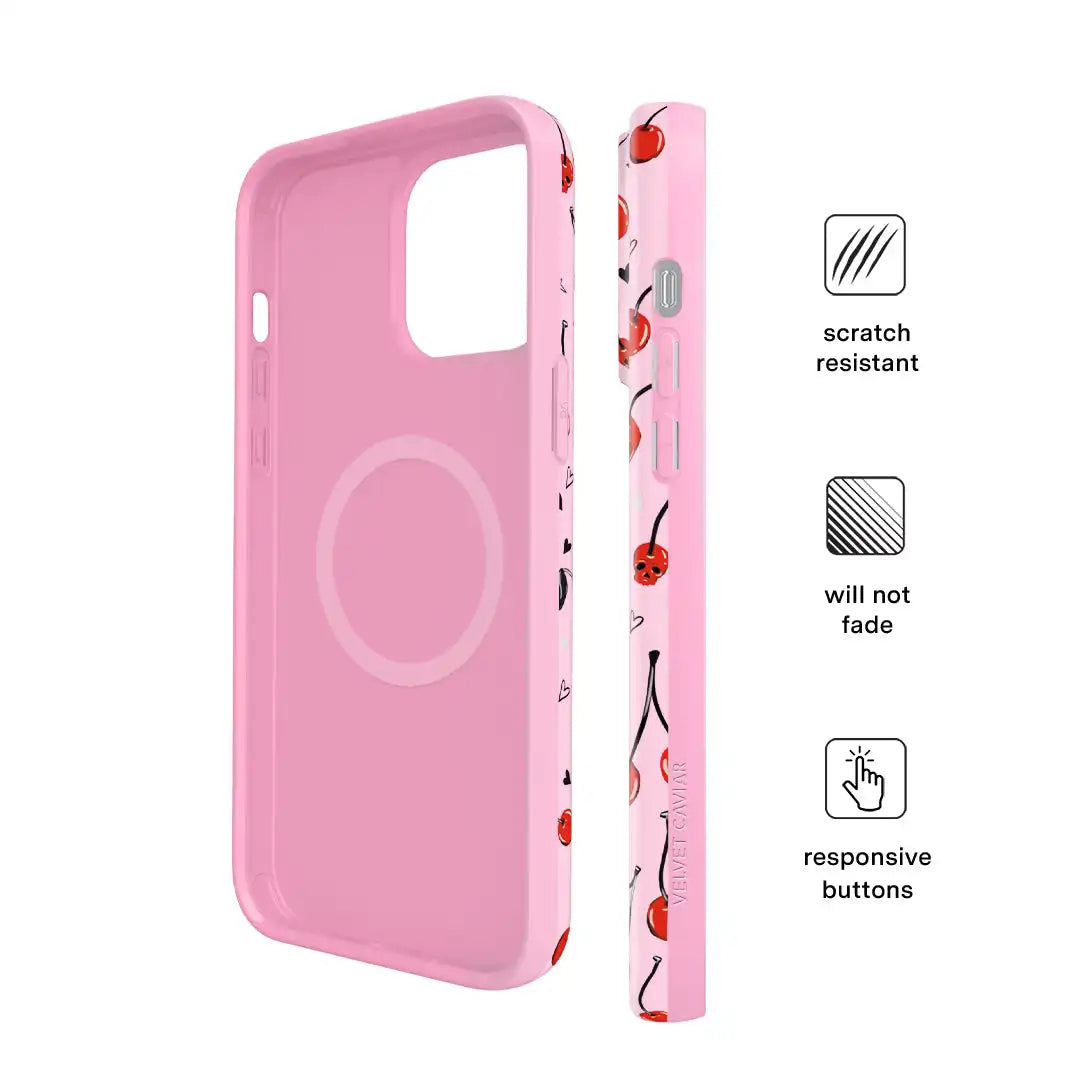 Sour Cherry Skulls iPhone Case