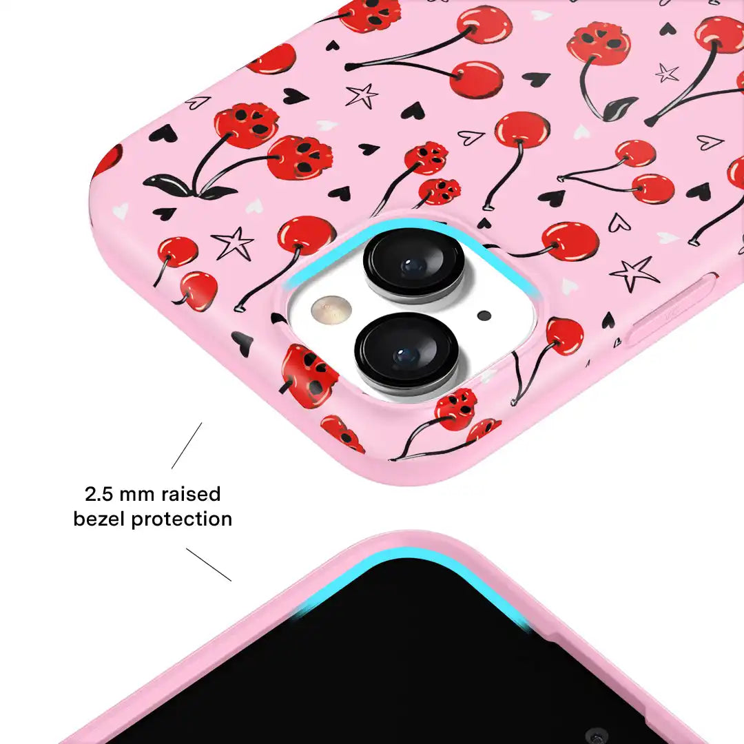 Sour Cherry Skulls iPhone Case