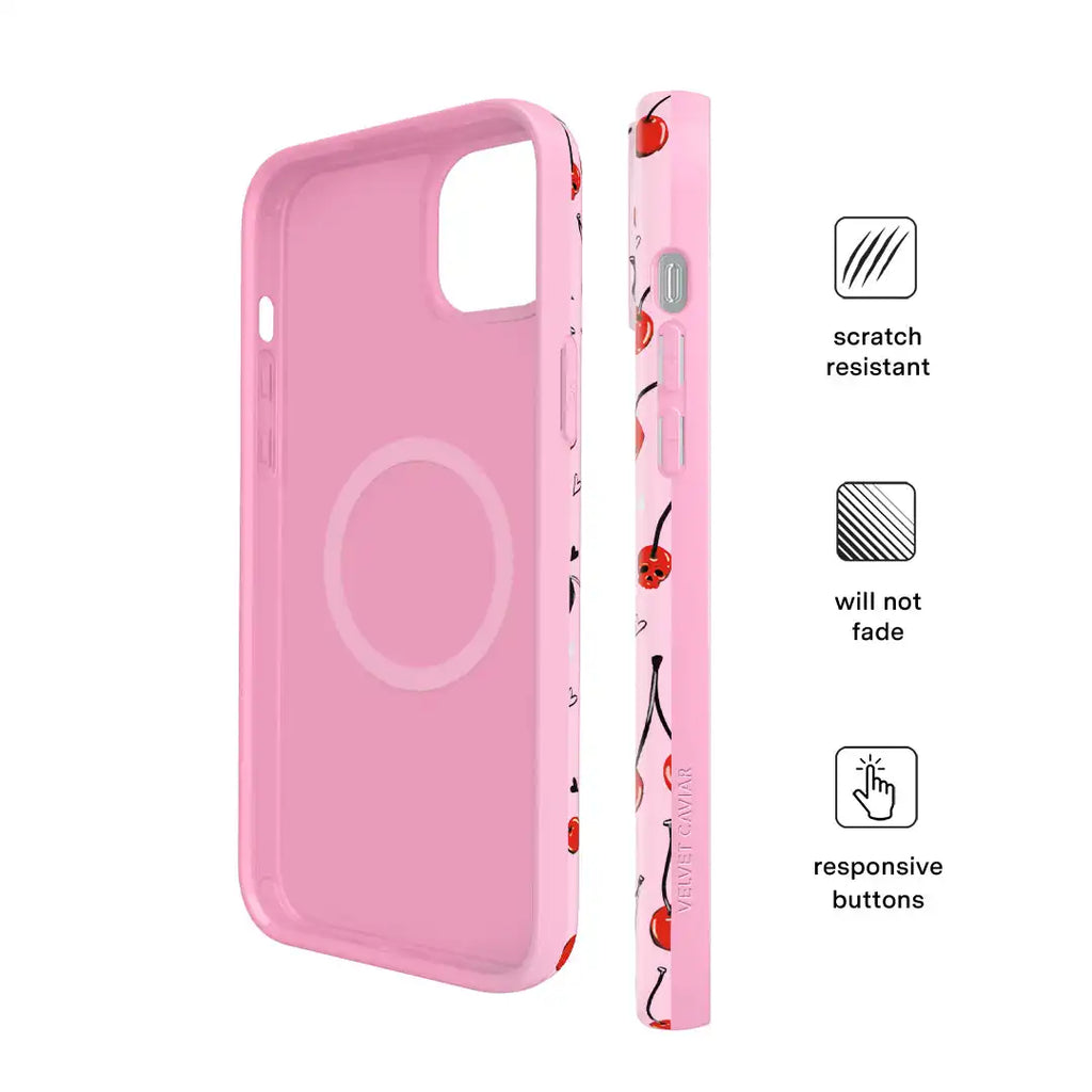 Sour Cherry Skulls iPhone Case