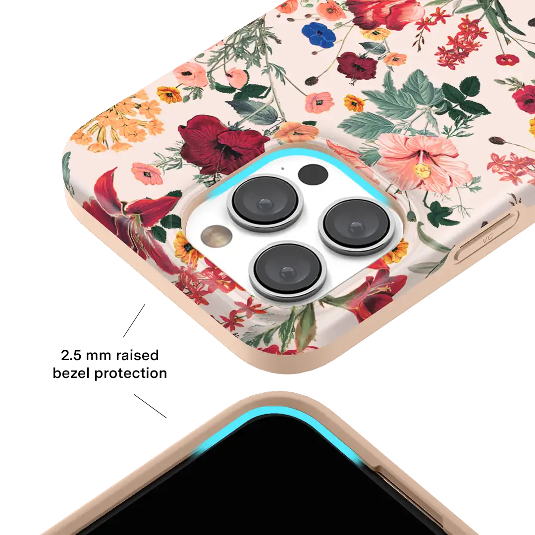 Nude Vintage Floral iPhone Case