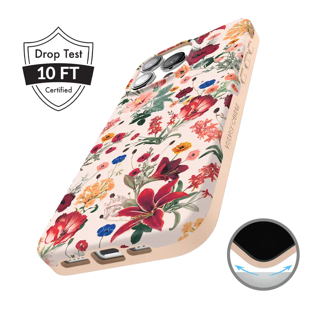 Nude Vintage Floral iPhone Case