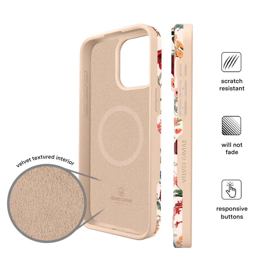 Nude Vintage Floral iPhone Case