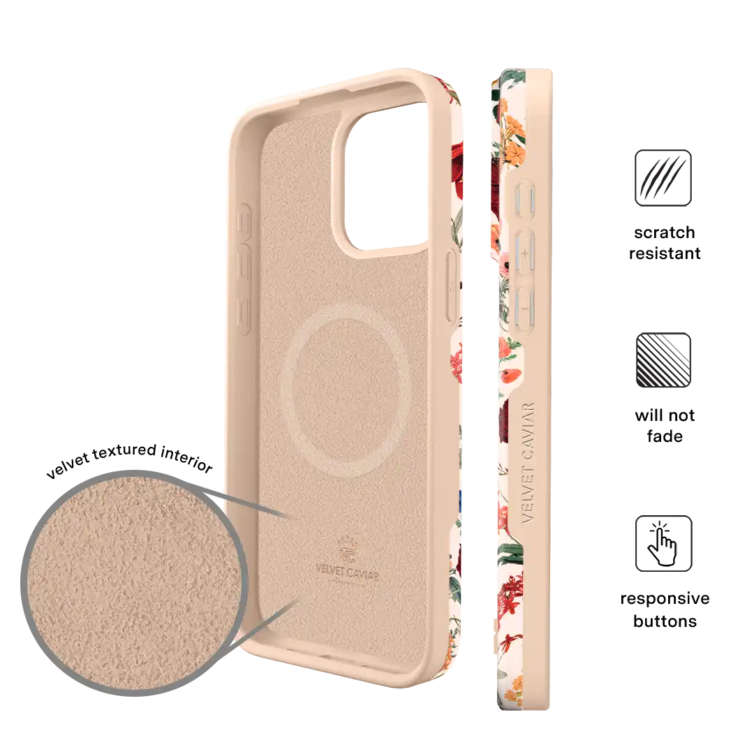 Nude Vintage Floral iPhone Case