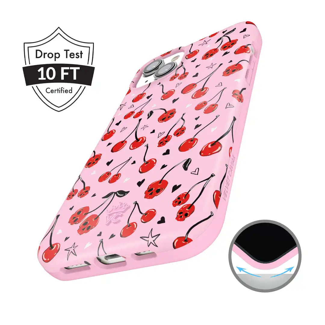 Sour Cherry Skulls iPhone Case