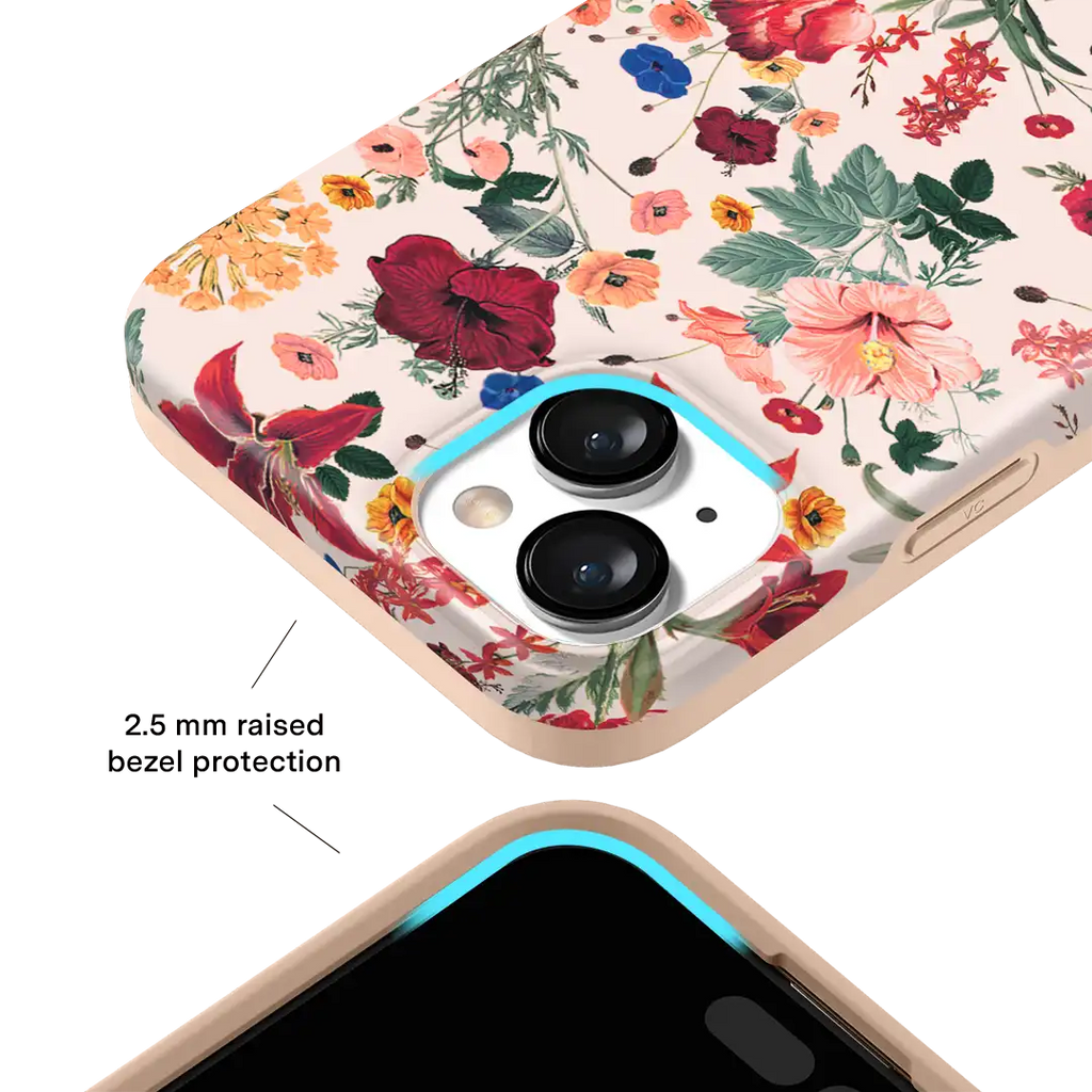 Nude Vintage Floral iPhone Case