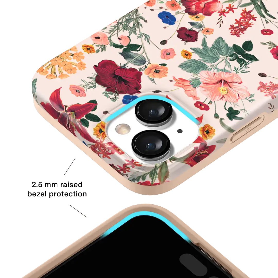 Nude Vintage Floral iPhone Case