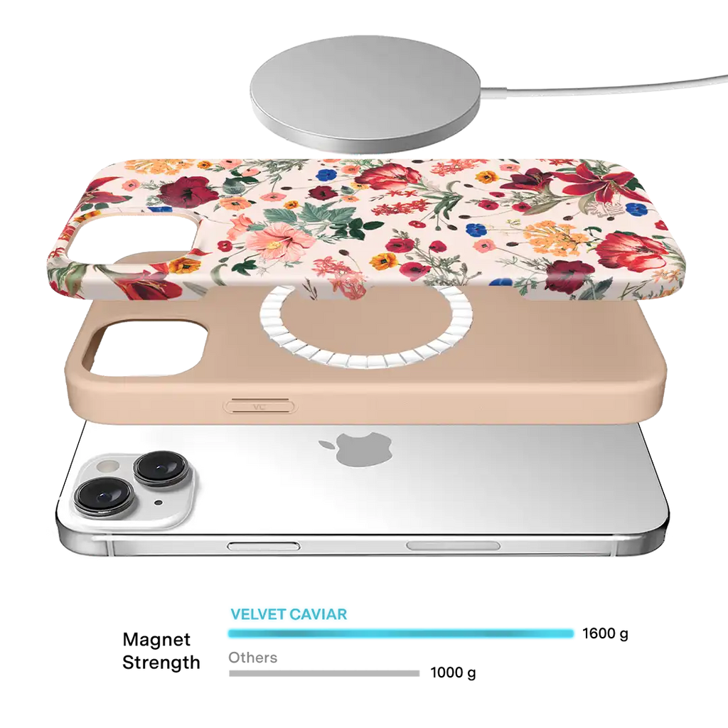 Nude Vintage Floral iPhone Case
