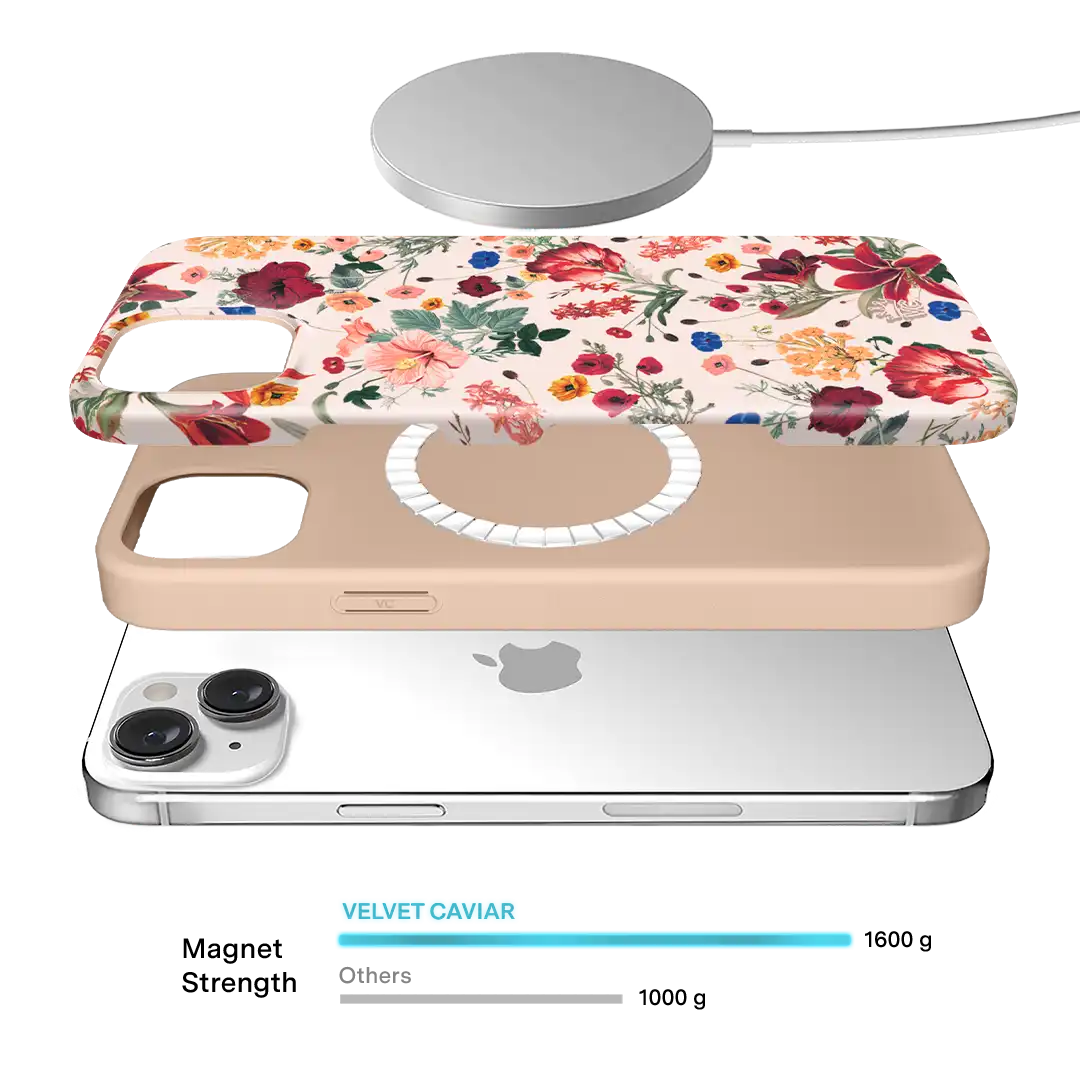 Nude Vintage Floral iPhone Case
