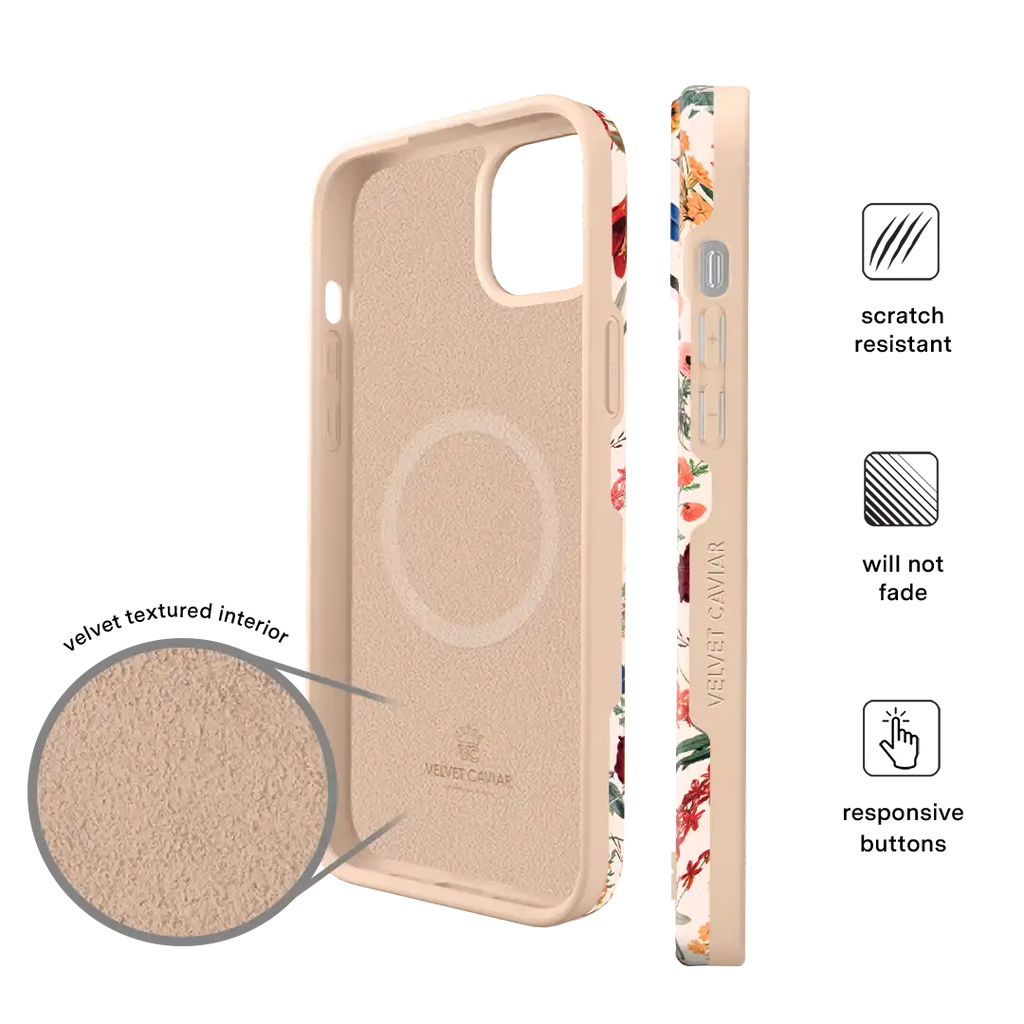 Nude Vintage Floral iPhone Case