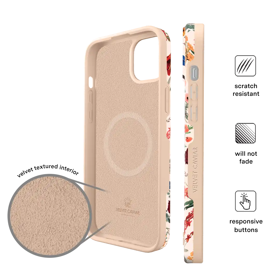 Nude Vintage Floral iPhone Case