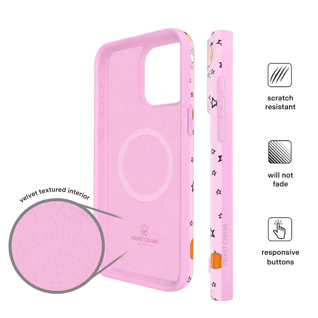 Snoopy Pink Pumpkins iPhone Case