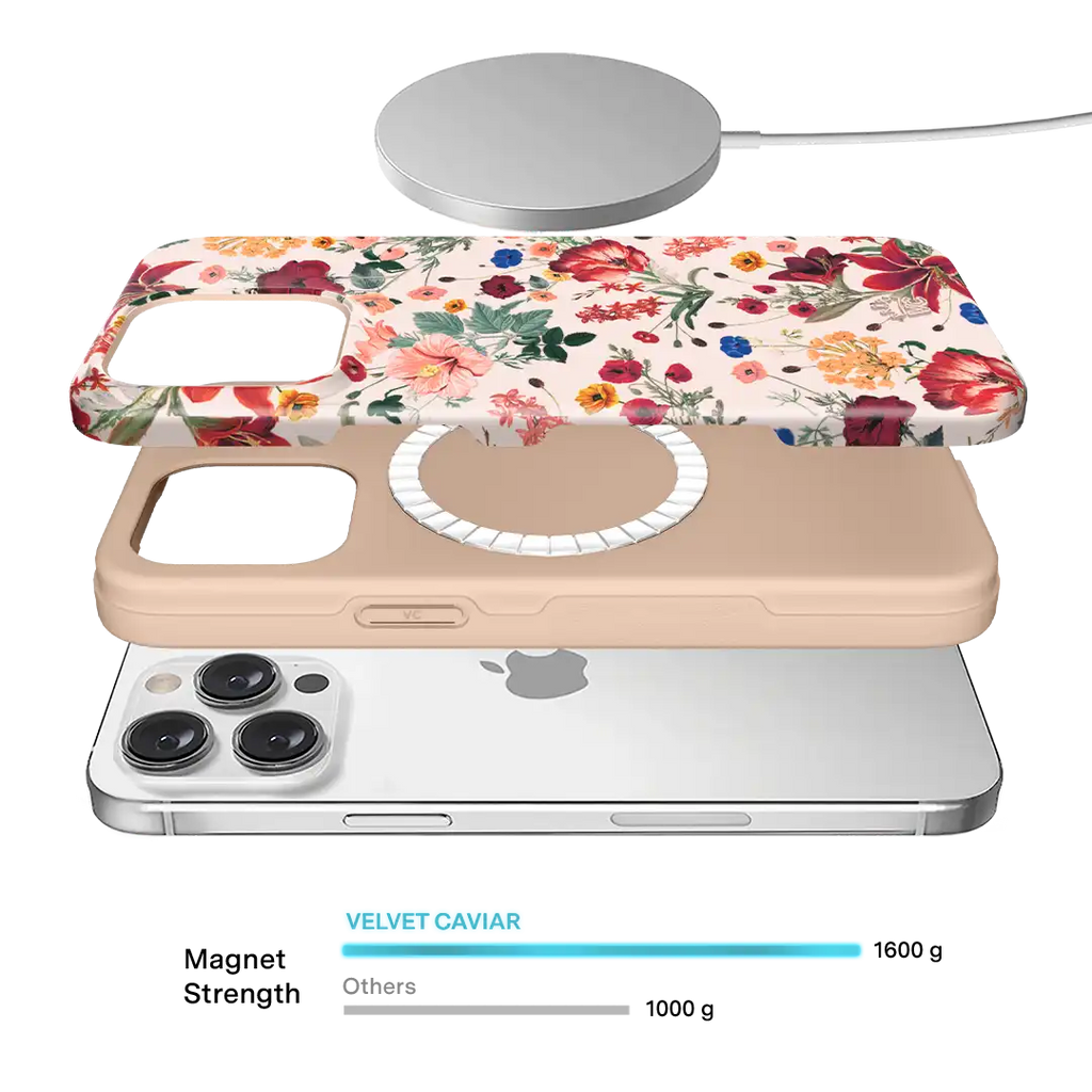 Nude Vintage Floral iPhone Case