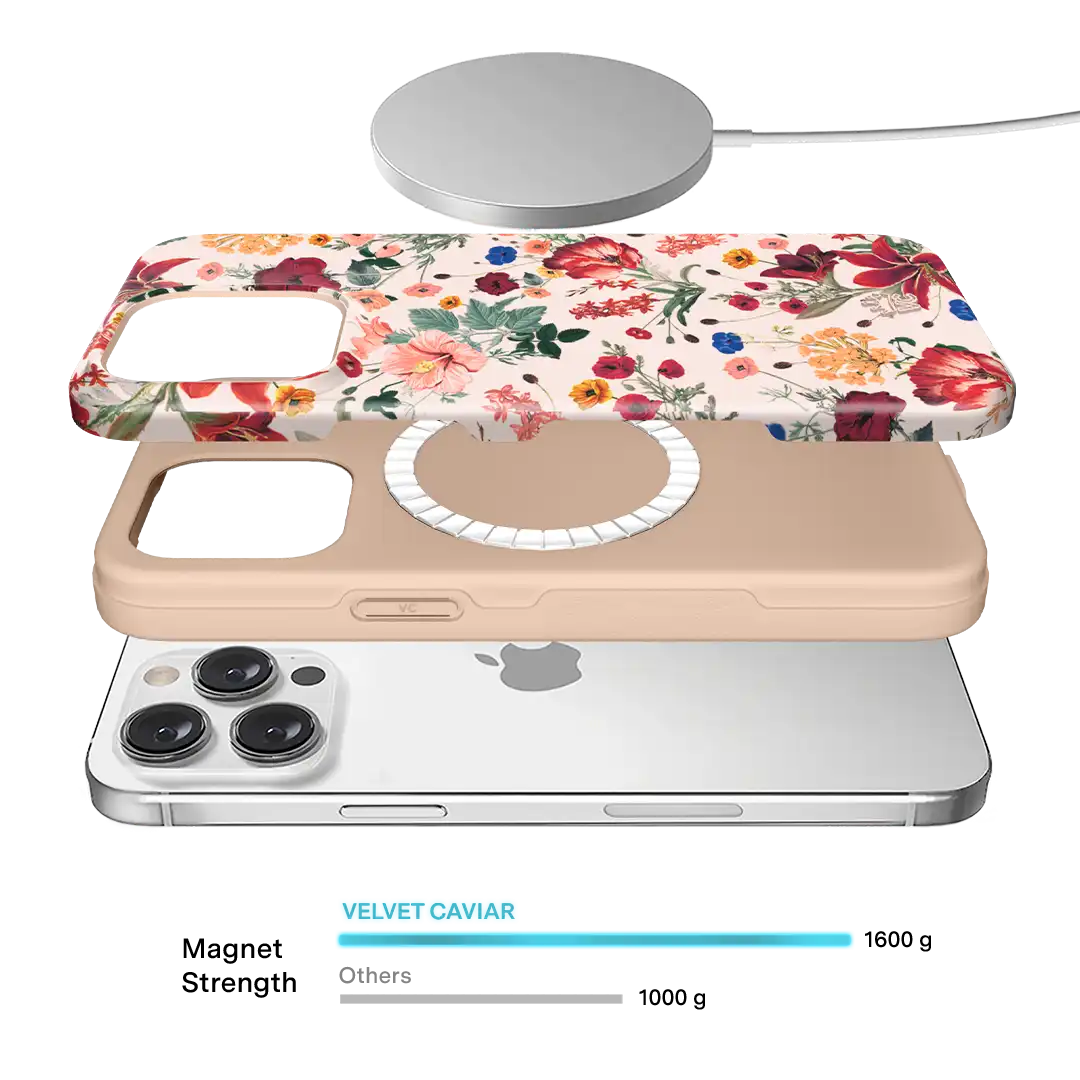 Nude Vintage Floral iPhone Case