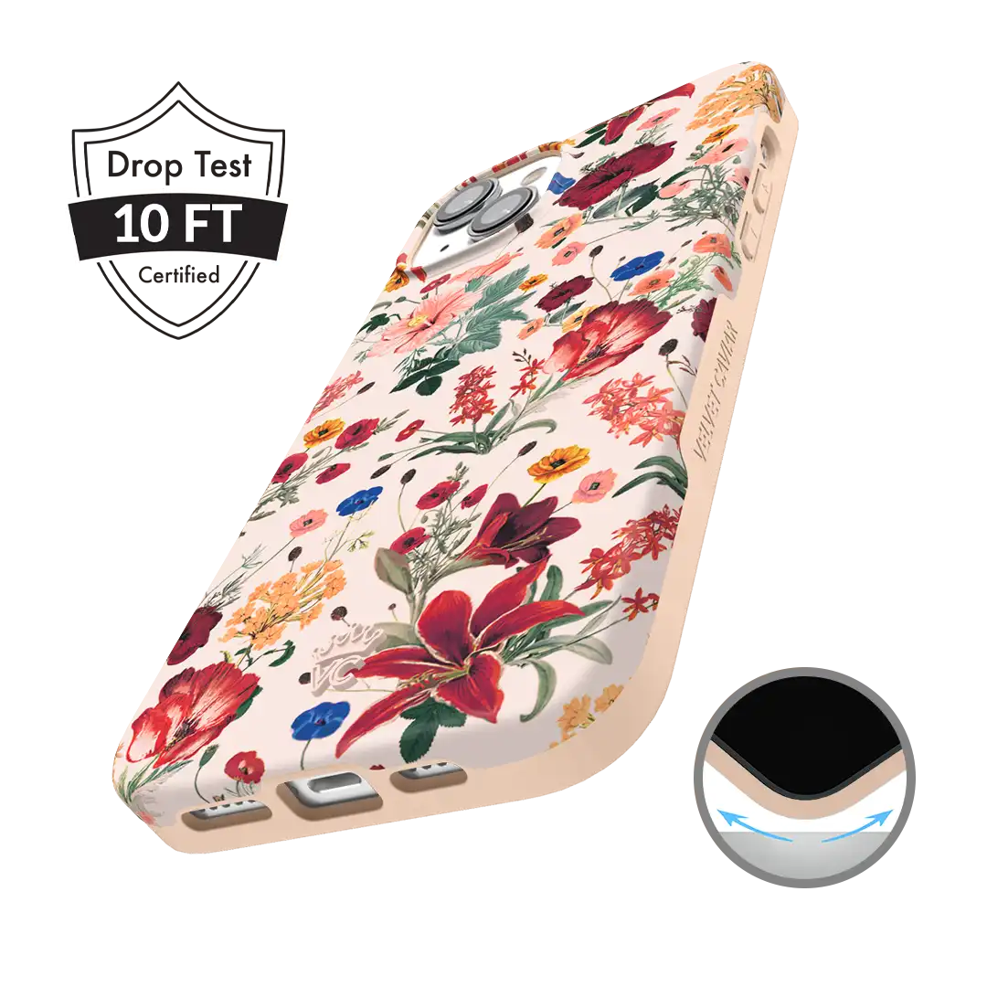 Nude Vintage Floral iPhone Case