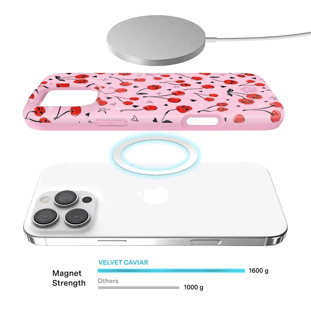 Sour Cherry Skulls iPhone Case