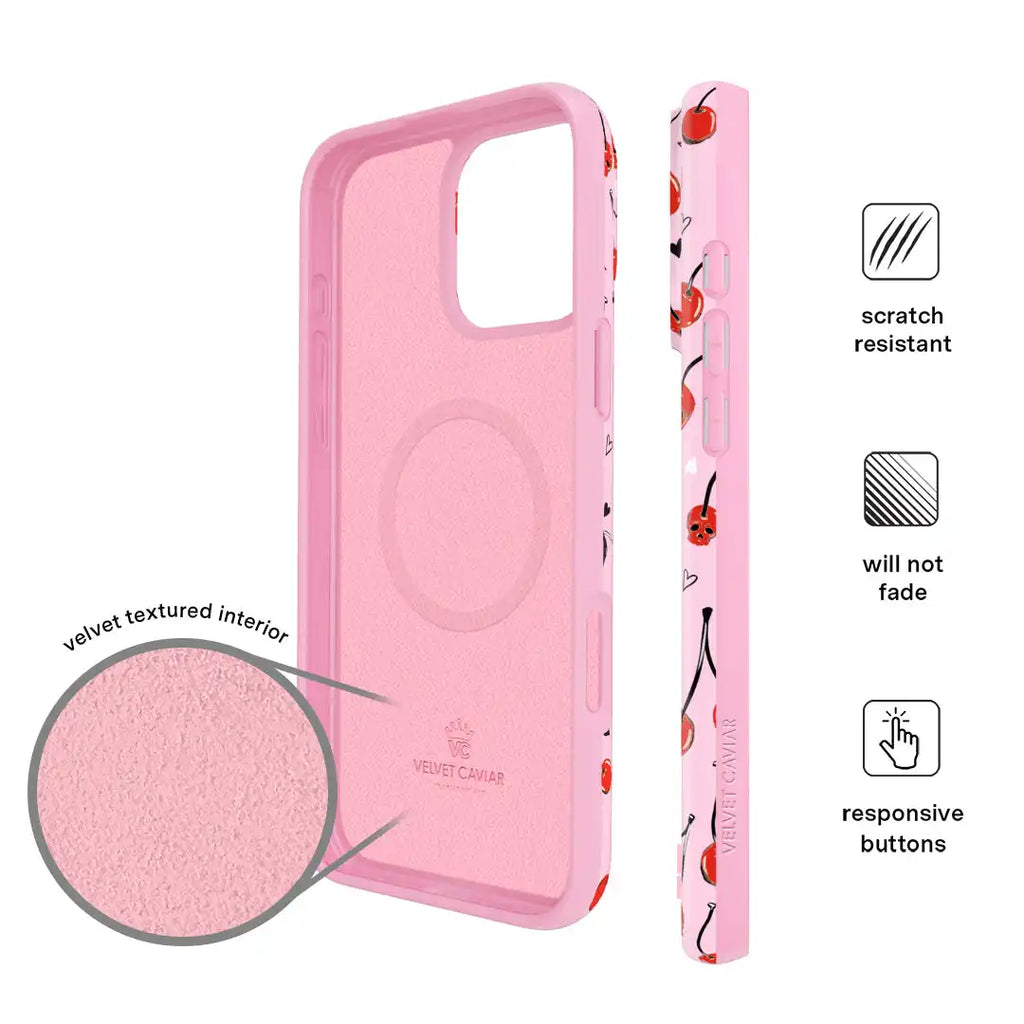 Sour Cherry Skulls iPhone Case