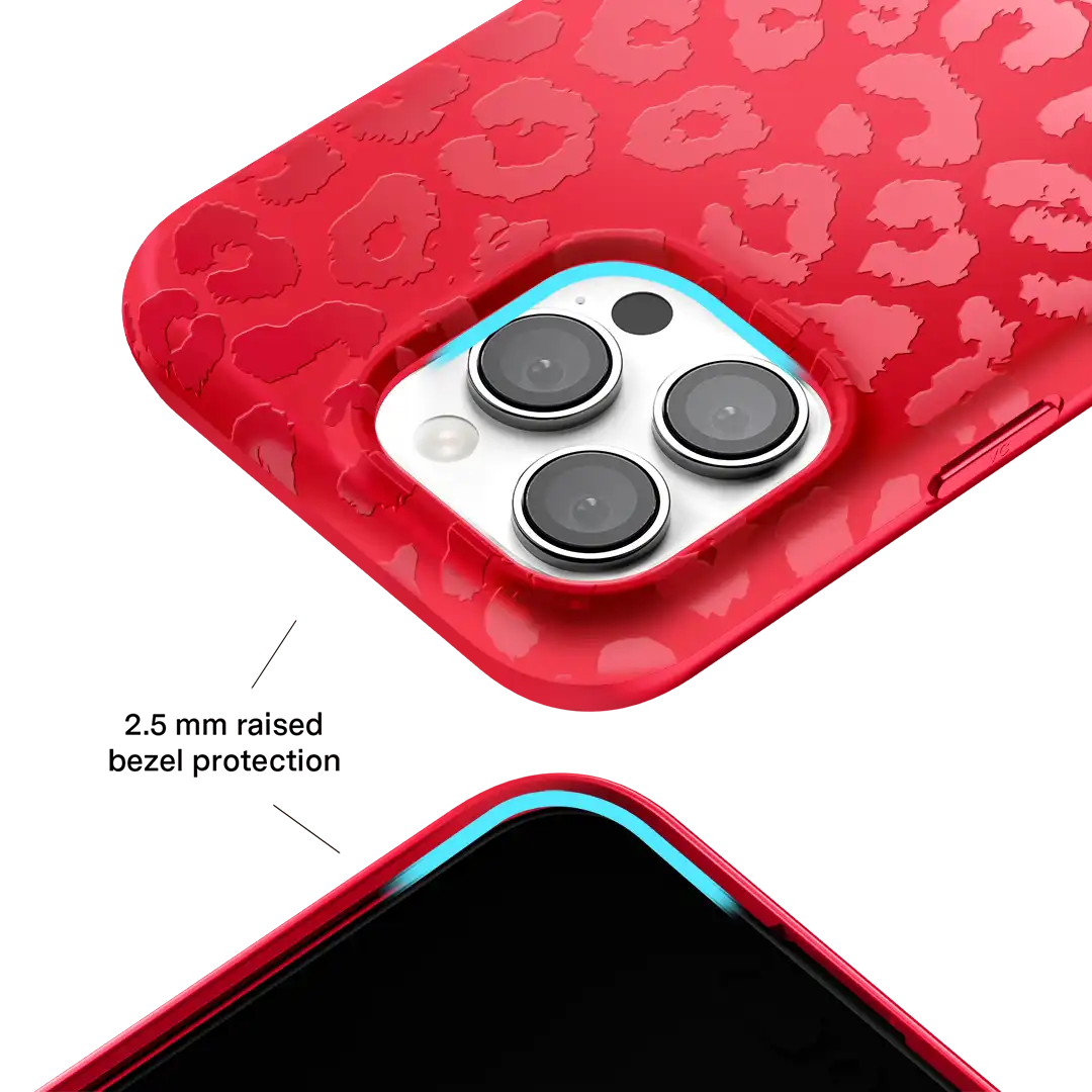 Red Hot Leopard iPhone Case
