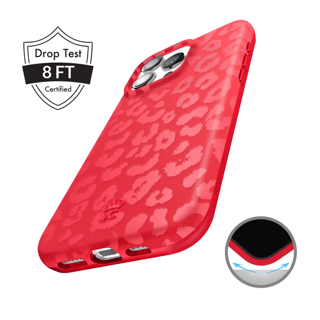 Red Hot Leopard iPhone Case