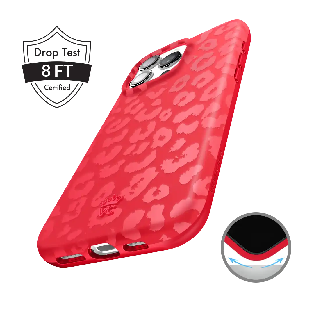 Red Hot Leopard iPhone Case