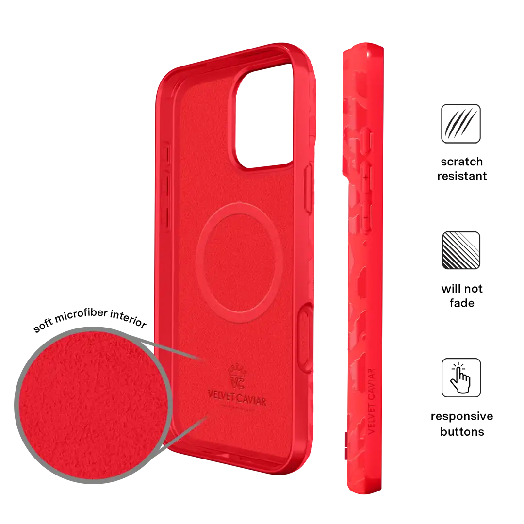 Red Hot Leopard iPhone Case