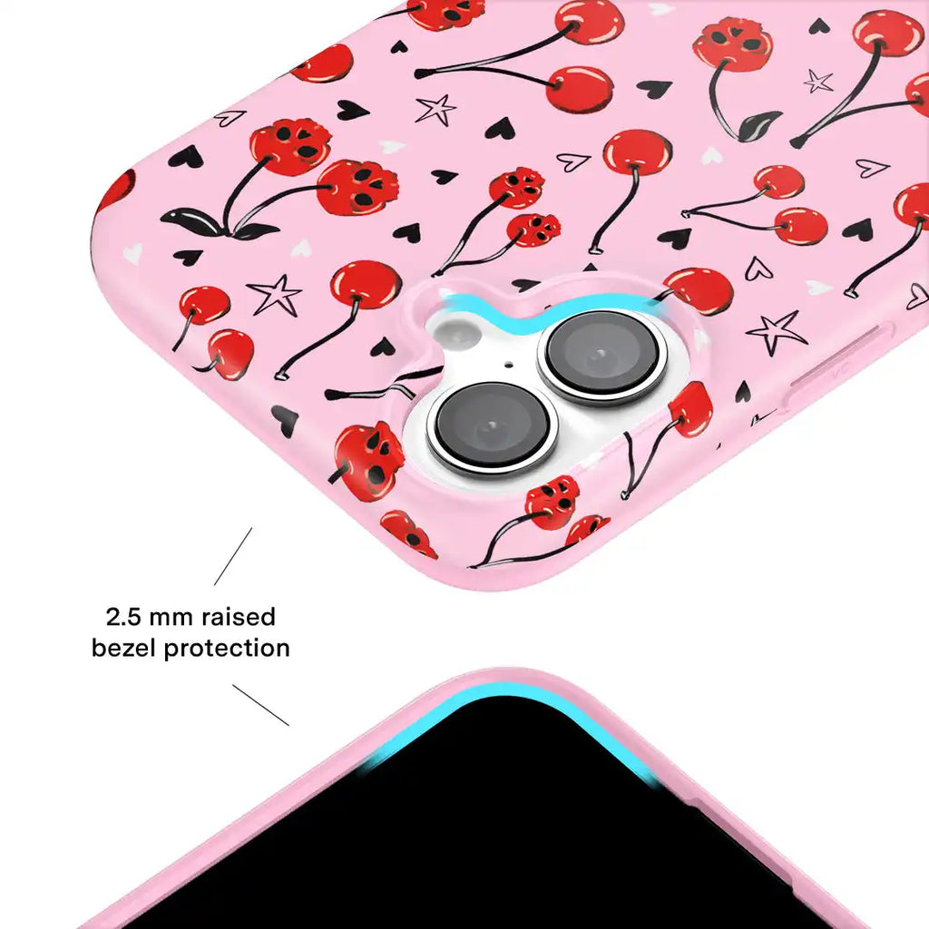 Sour Cherry Skulls iPhone Case