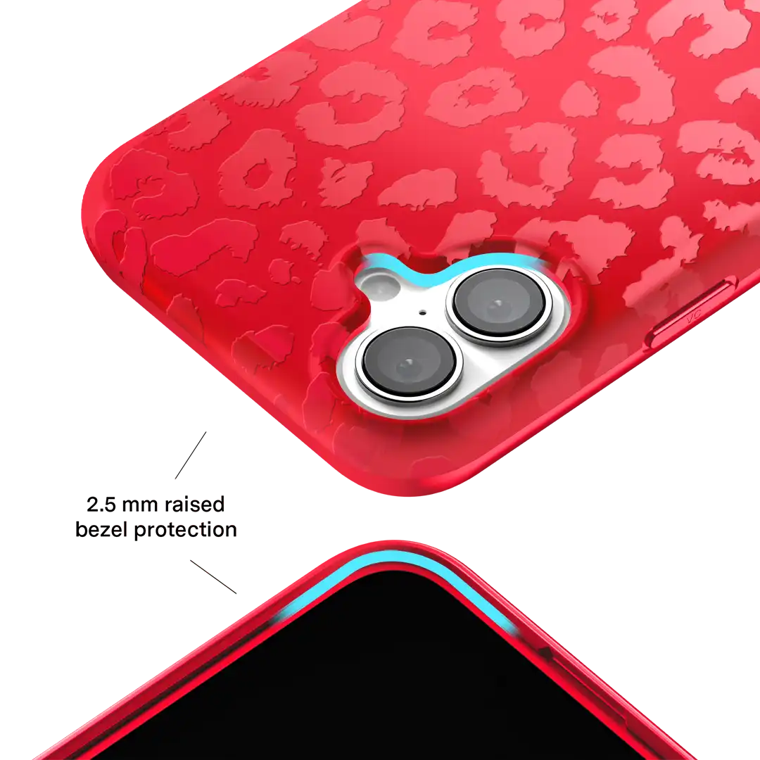 Red Hot Leopard iPhone Case