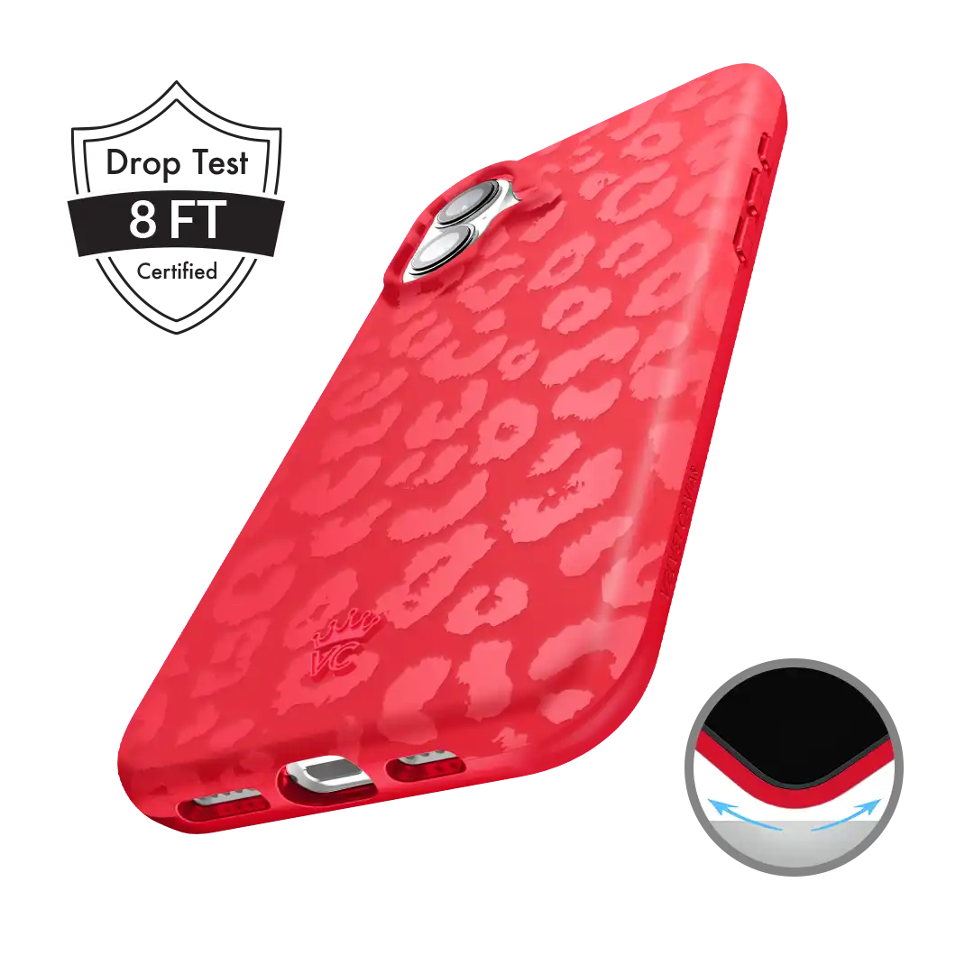 Red Hot Leopard iPhone Case
