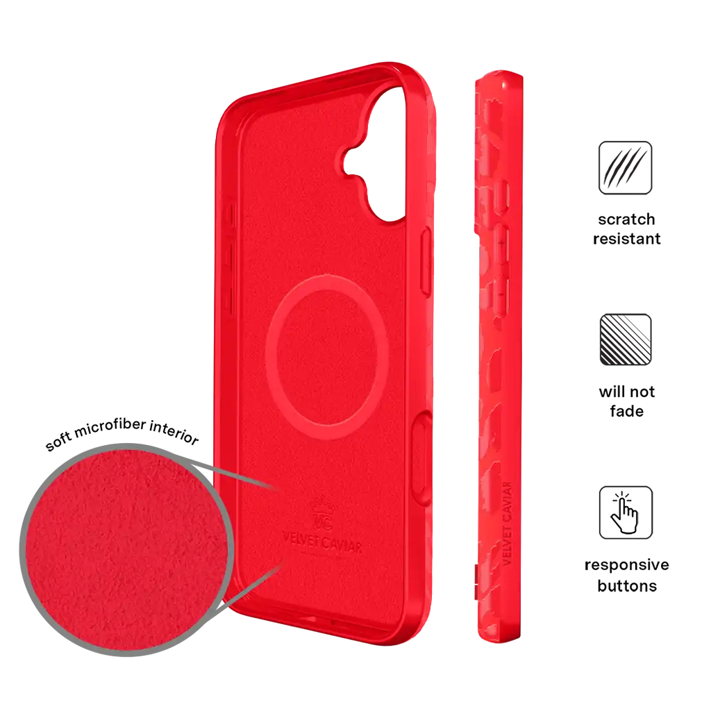 Red Hot Leopard iPhone Case