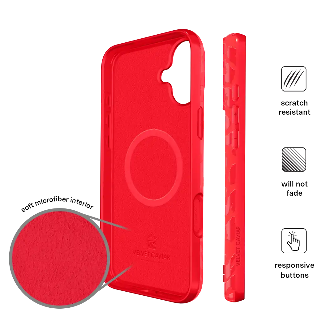 Red Hot Leopard iPhone Case