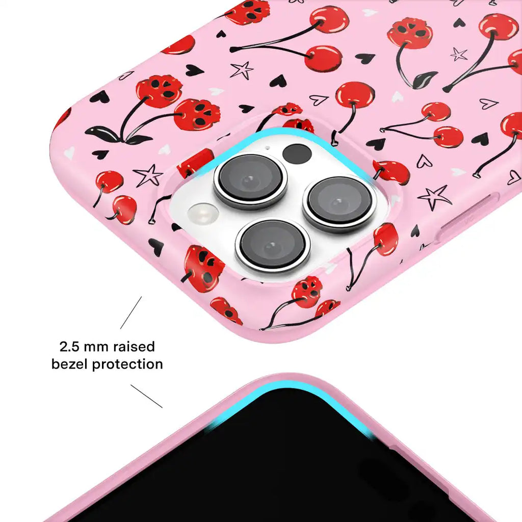 Sour Cherry Skulls iPhone Case