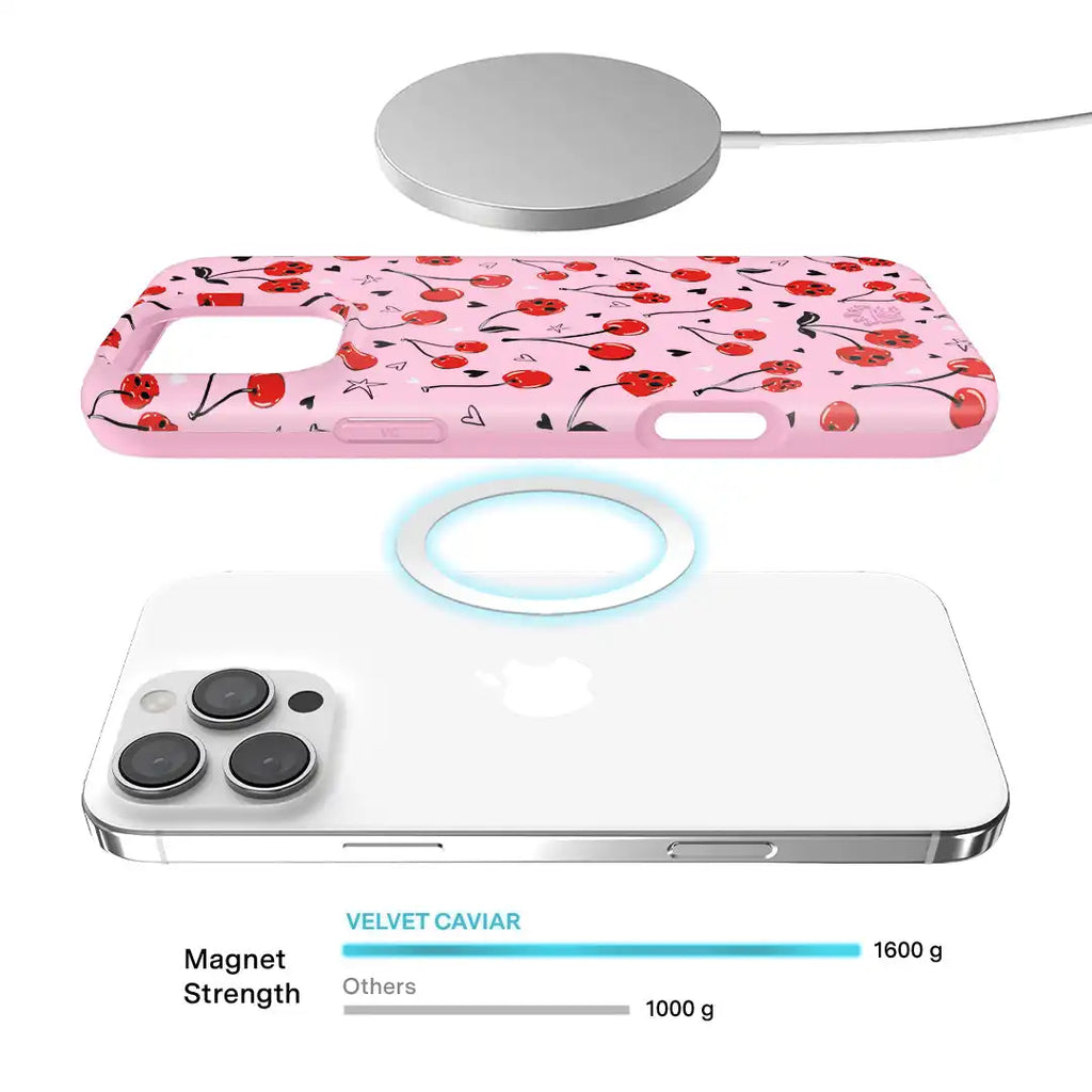 Sour Cherry Skulls iPhone Case
