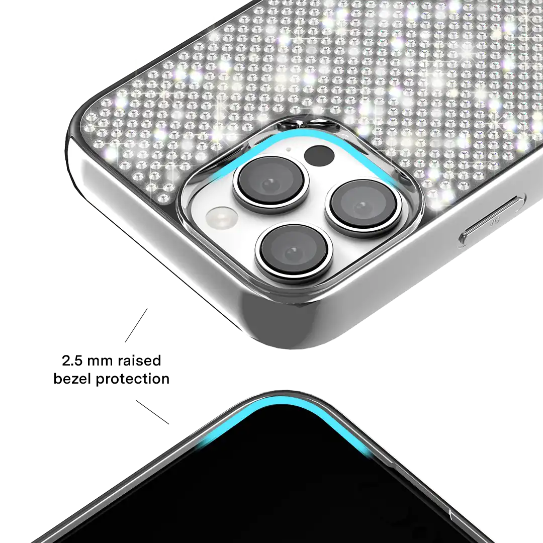 Chrome Caviar Crystals iPhone Case