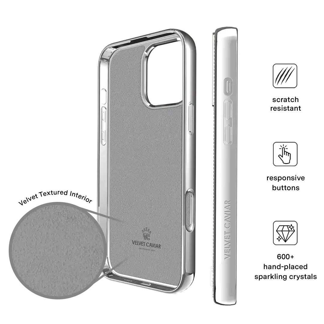 Chrome Caviar Crystals iPhone Case