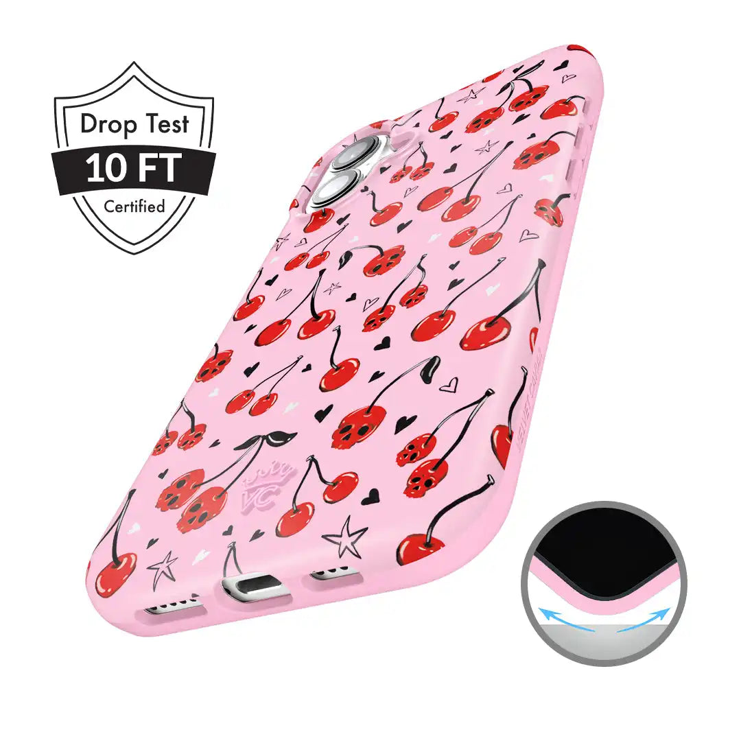 Sour Cherry Skulls iPhone Case