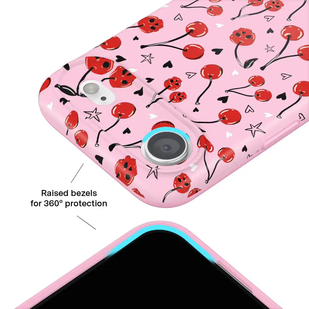 Sour Cherry Skulls iPhone Case