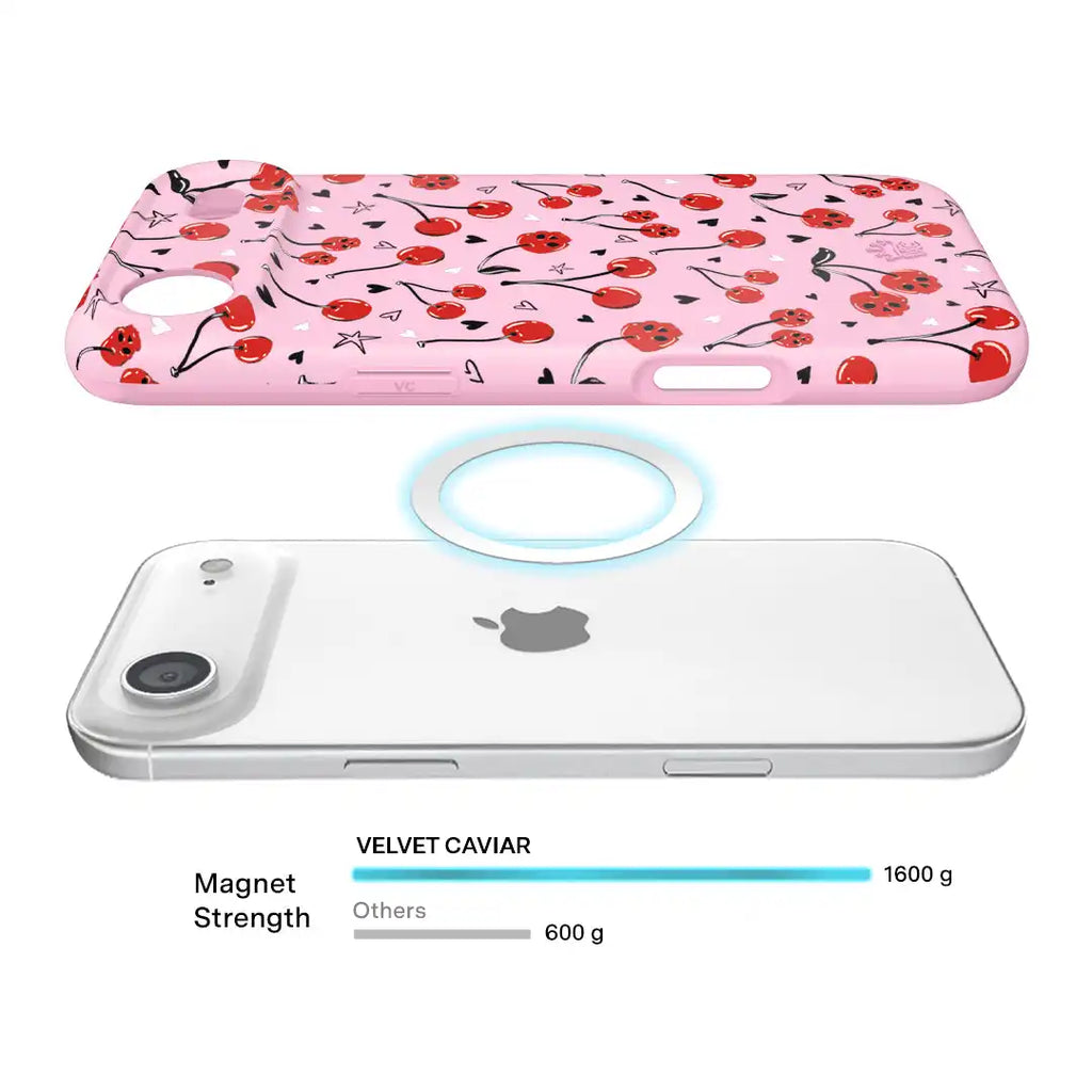 Sour Cherry Skulls iPhone Case