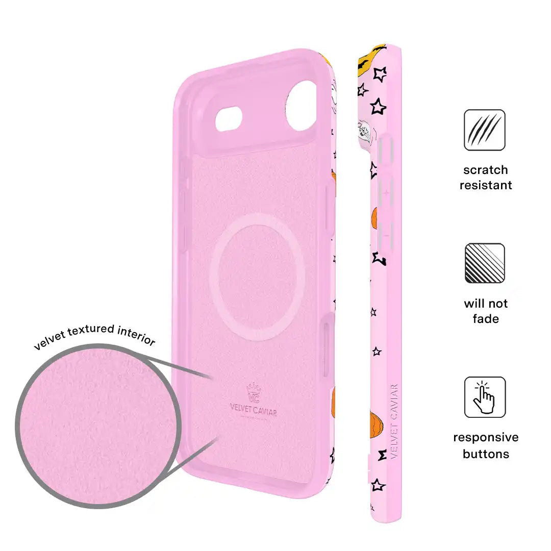 Snoopy Pink Pumpkins iPhone Case