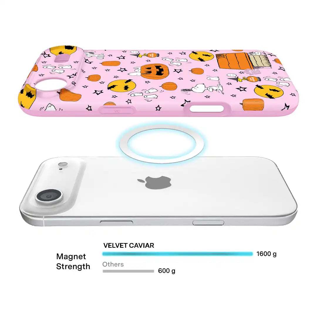 Snoopy Pink Pumpkins iPhone Case