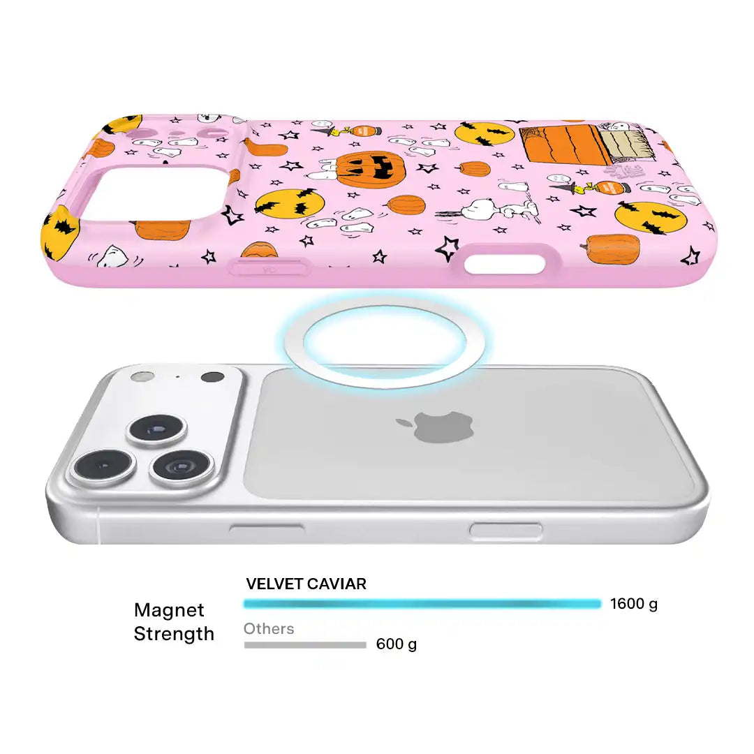 Snoopy Pink Pumpkins iPhone Case