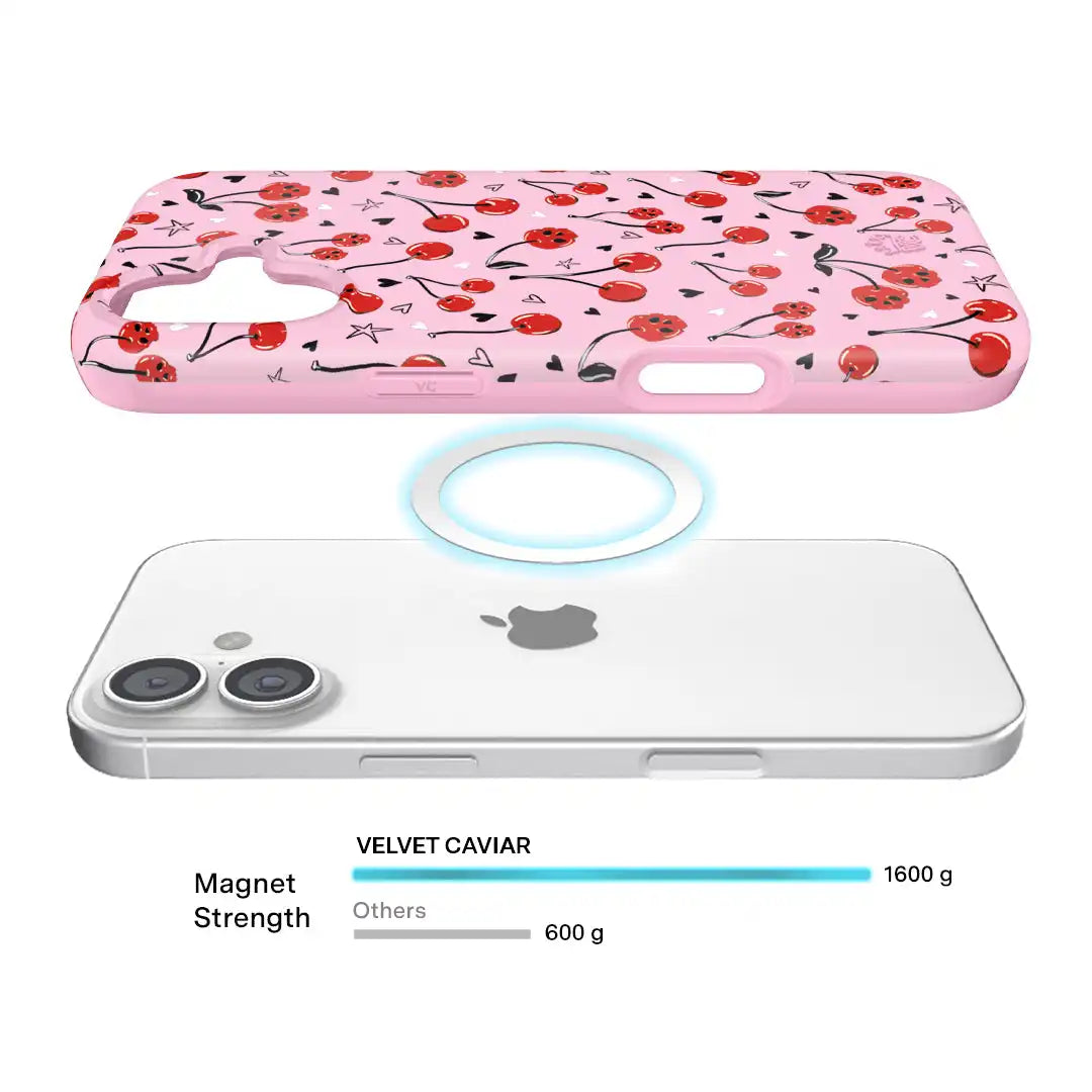 Sour Cherry Skulls iPhone Case