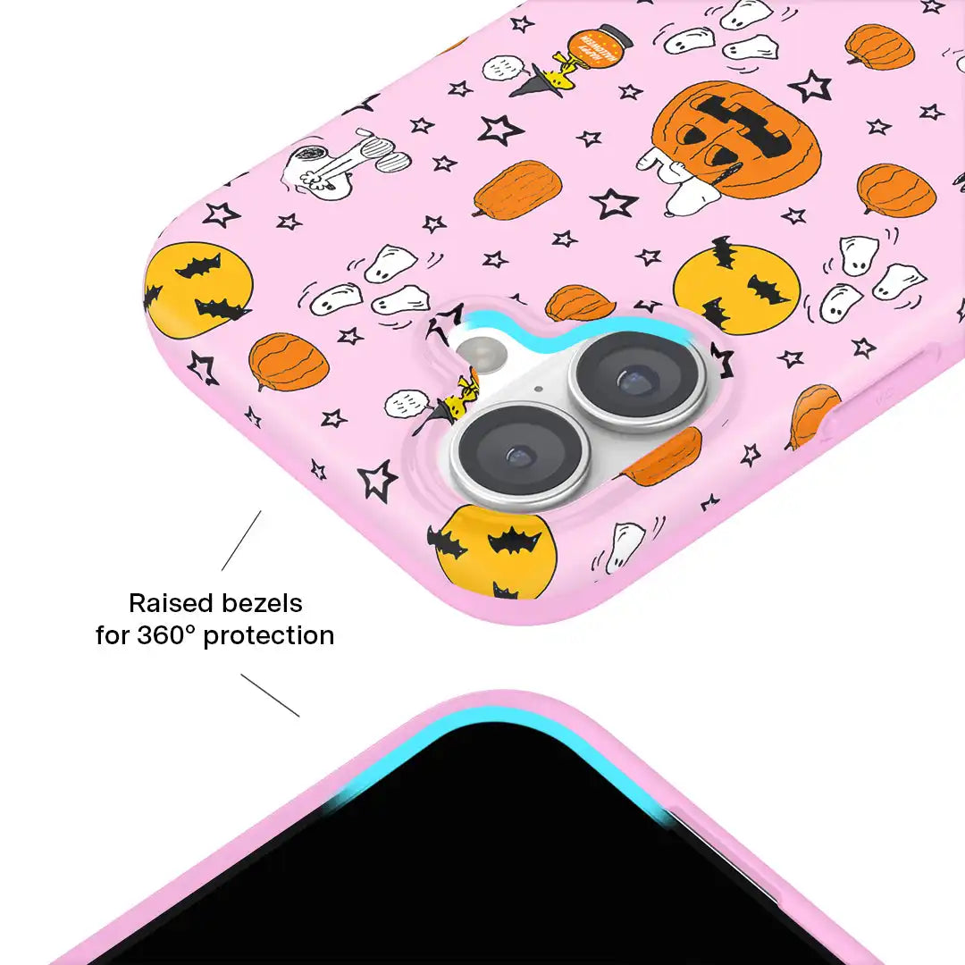 Snoopy Pink Pumpkins iPhone Case