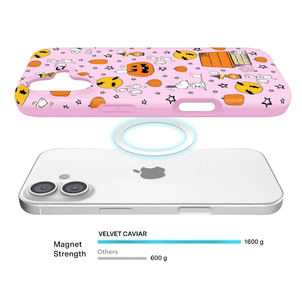 Snoopy Pink Pumpkins iPhone Case
