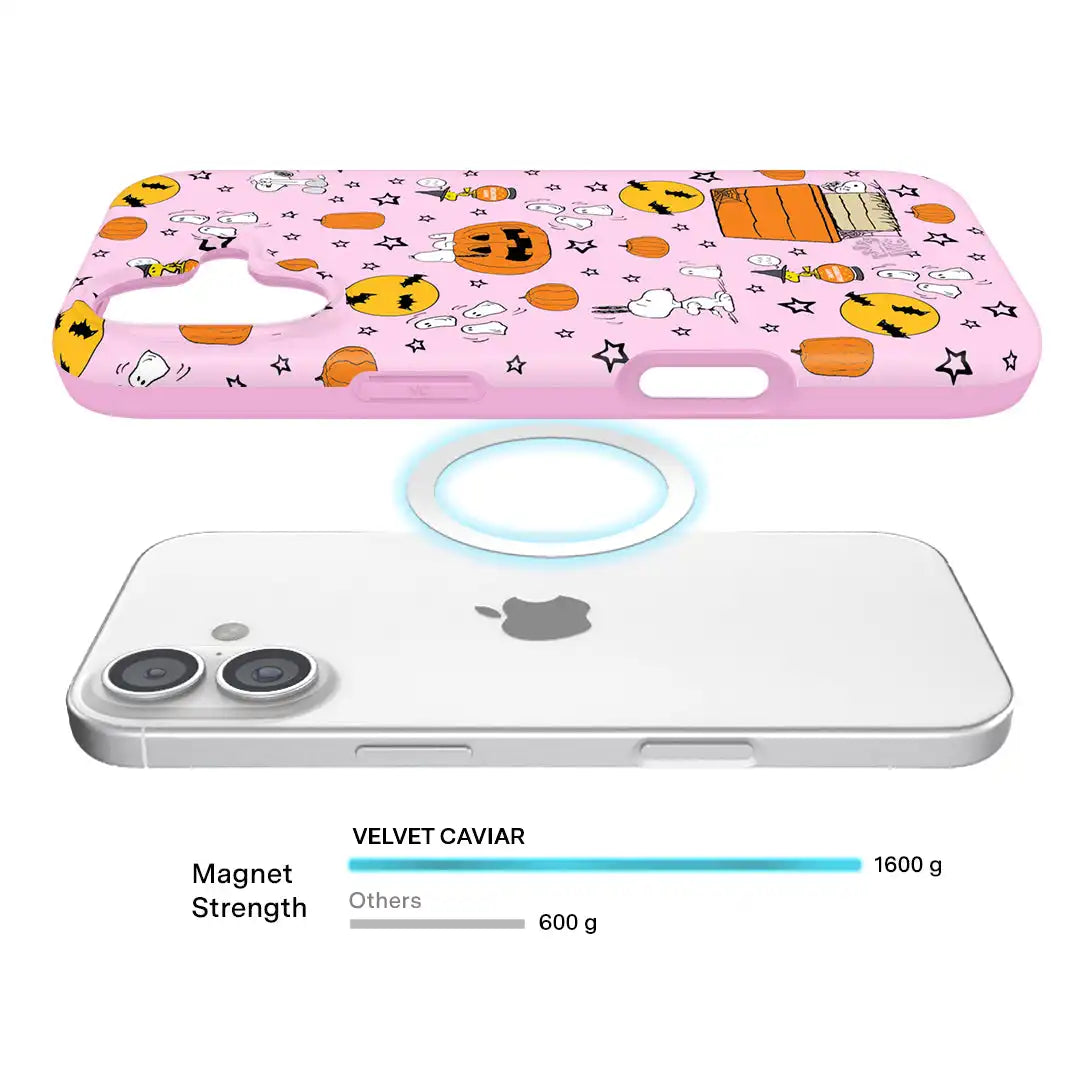 Snoopy Pink Pumpkins iPhone Case