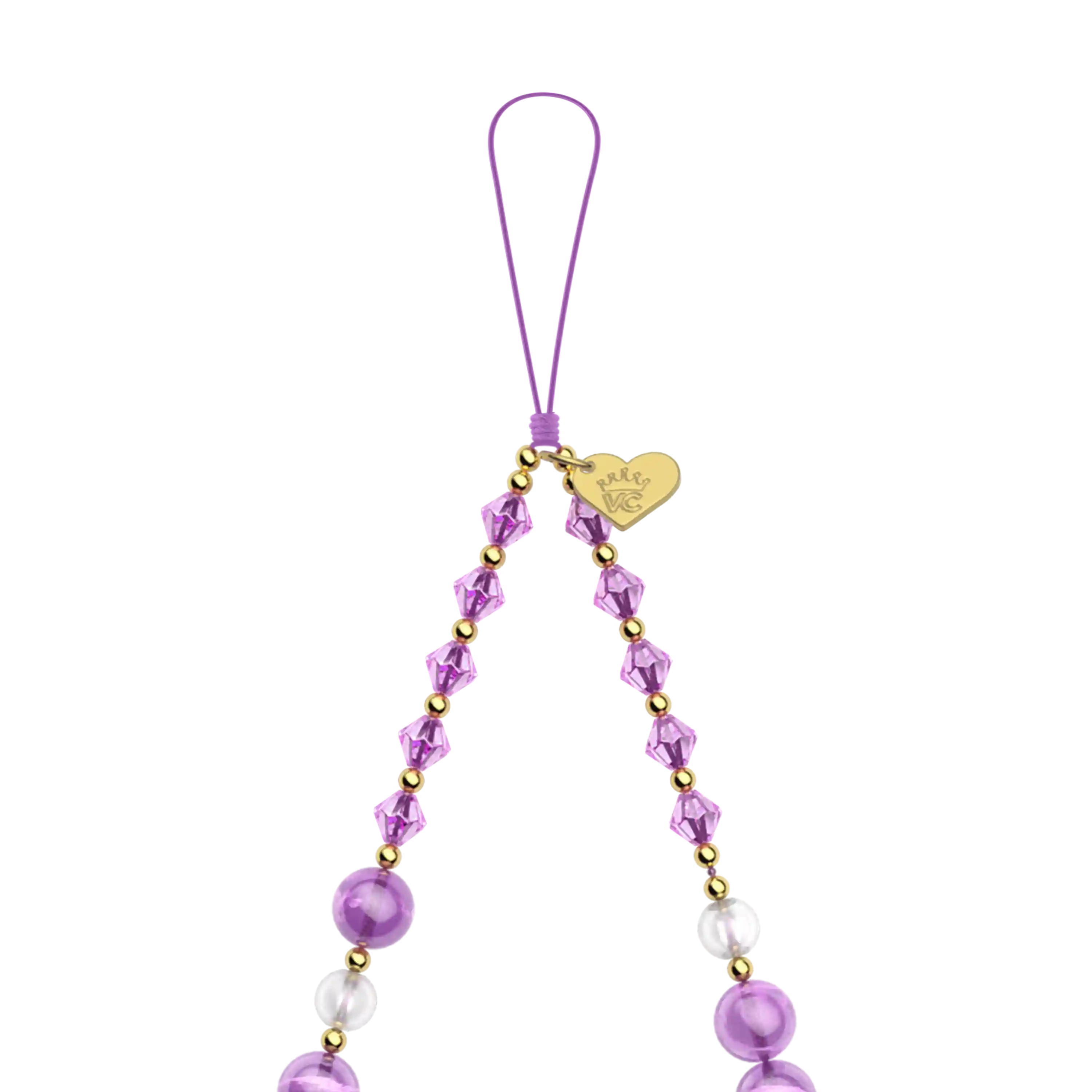 Amethyst Gemstone Phone Charm