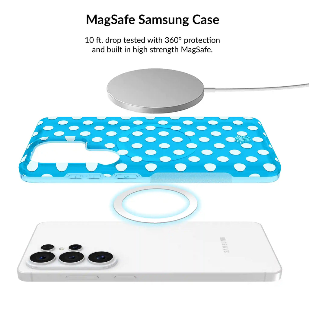 Aquamarine Polka Dot Samsung Bundle Set