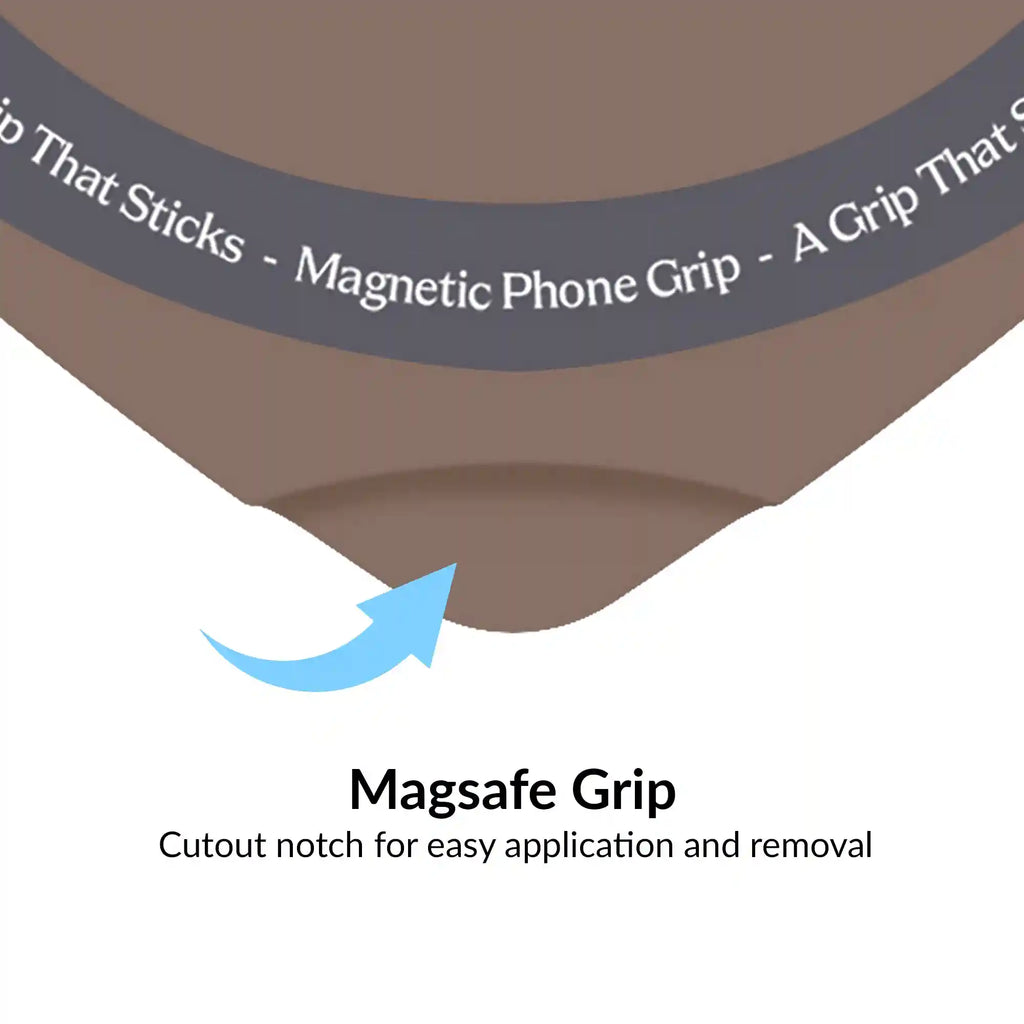 Cashmere Taupe Heart MagSafe MightyGrip