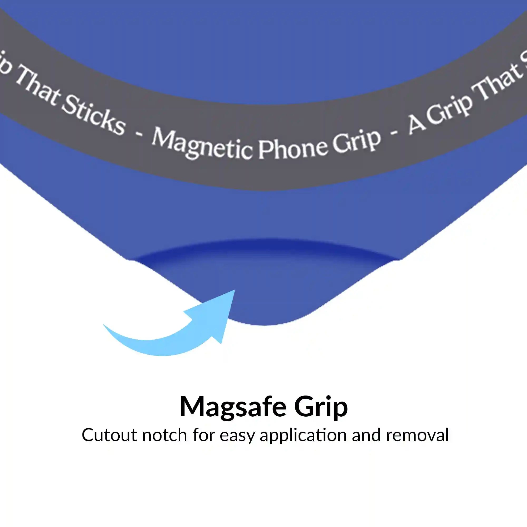 Cobalt Blue Heart MagSafe MightyGrip