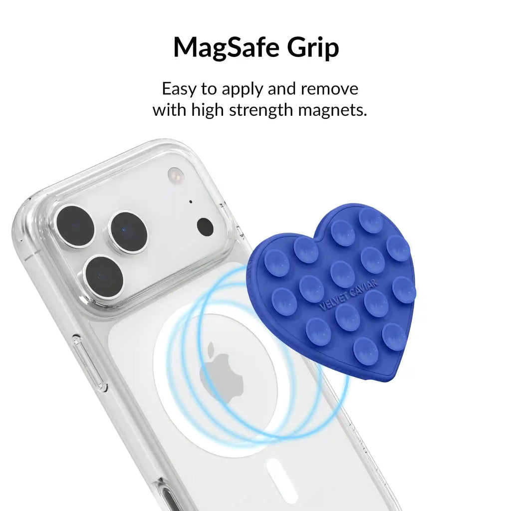 Cobalt Blue Heart MagSafe MightyGrip