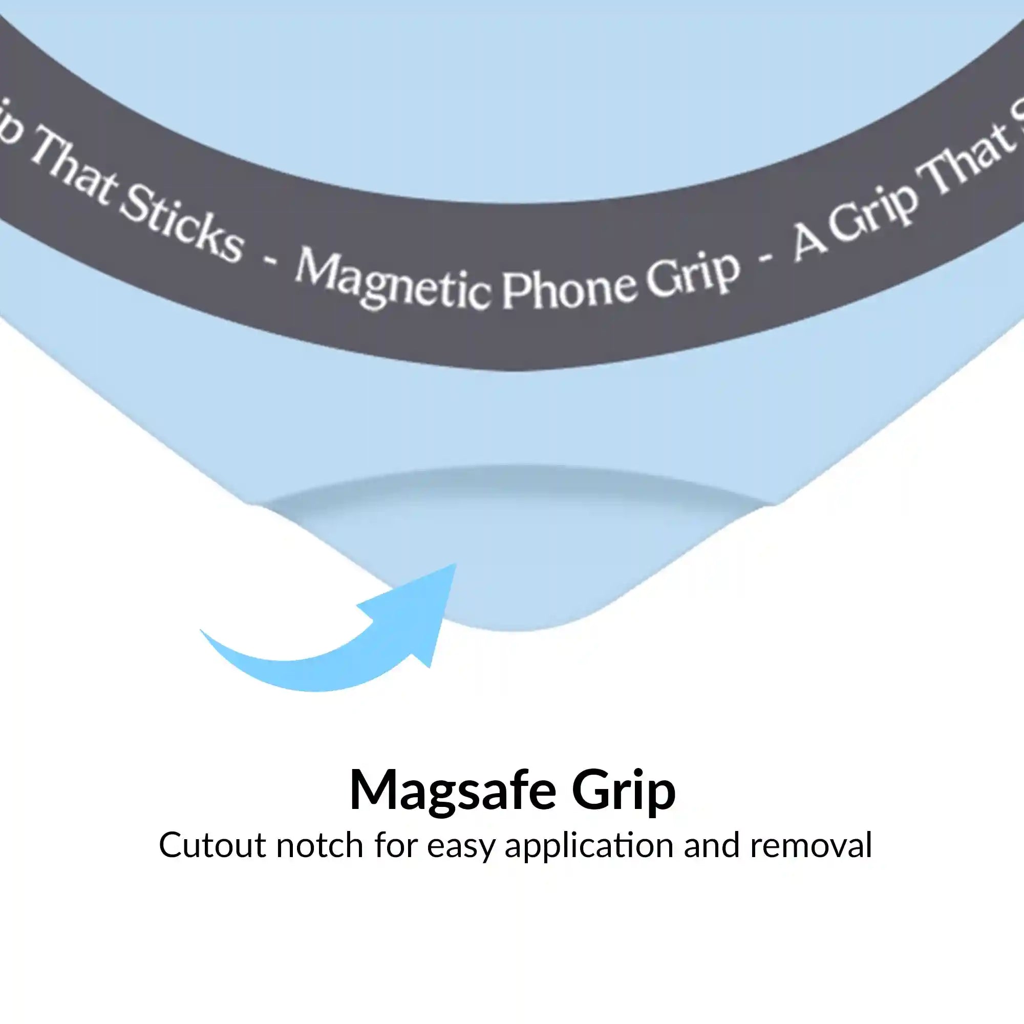 Cotton Candy Blue Heart MagSafe MightyGrip