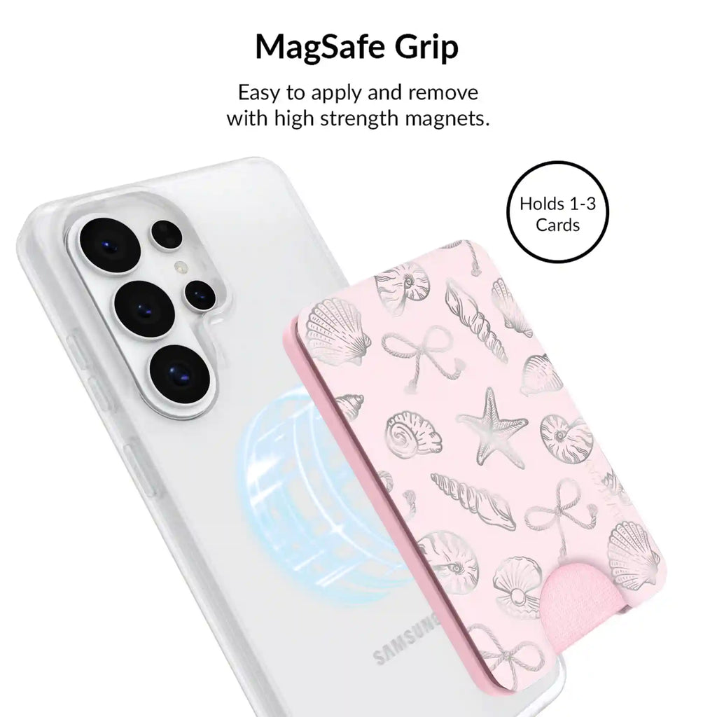 Pink Coastal Seashells Samsung Bundle Set